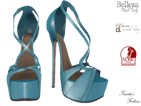 Second Life Marketplace - Light Blue Madison Shoes